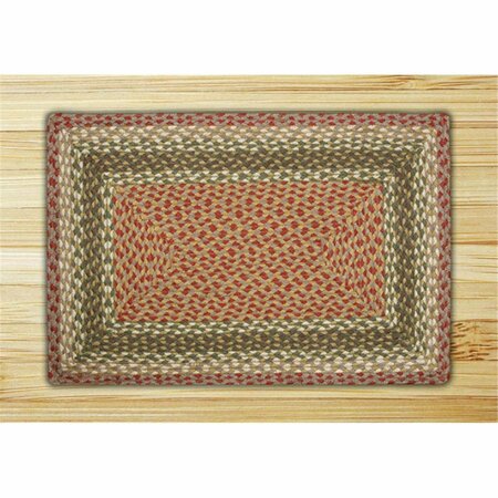 CAPITOL EARTH RUGS Olive-Burgundy-Gray Rectangle Rug 28-024